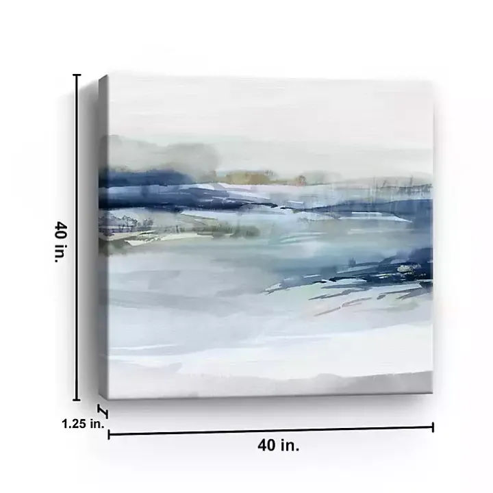 Dusk On The River Canvas Art Print, 40x40 in.