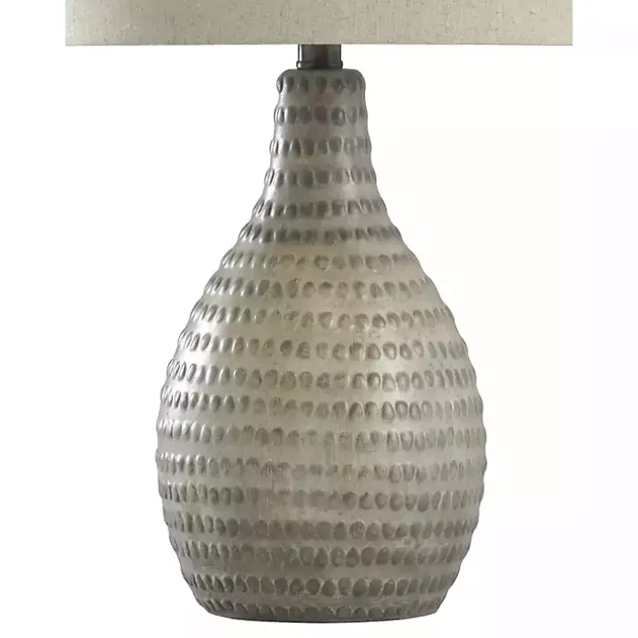 Earth Tone Oak Table Lamp