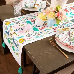 Easter Garden Folk Table Runner, 72 in.
