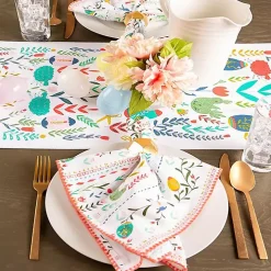 Easter Garden Folk Table Runner, 72 in.