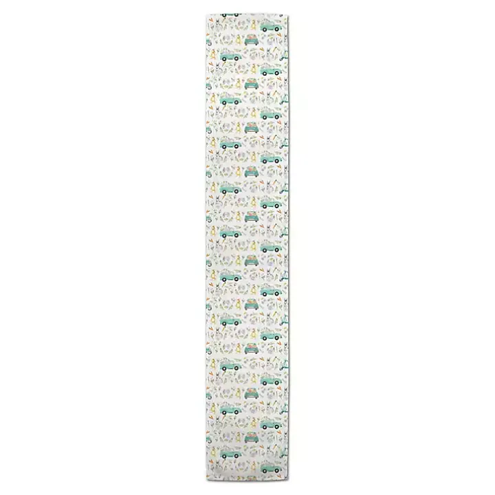 Easter Pickup Truck Table Runner, 90 in.
