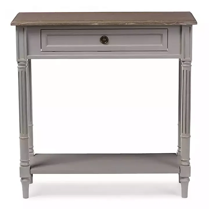 Edward Gray Mindi Wood Fluted Console Table