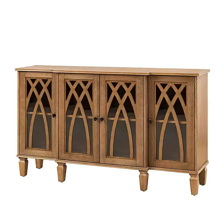 Eleanora Acorn Wood 4-Door Sideboard