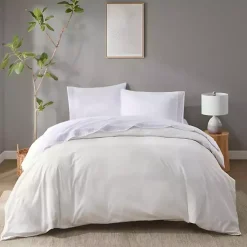 Elegant Geo Hem Microfiber 4-pc. Full Sheet Set