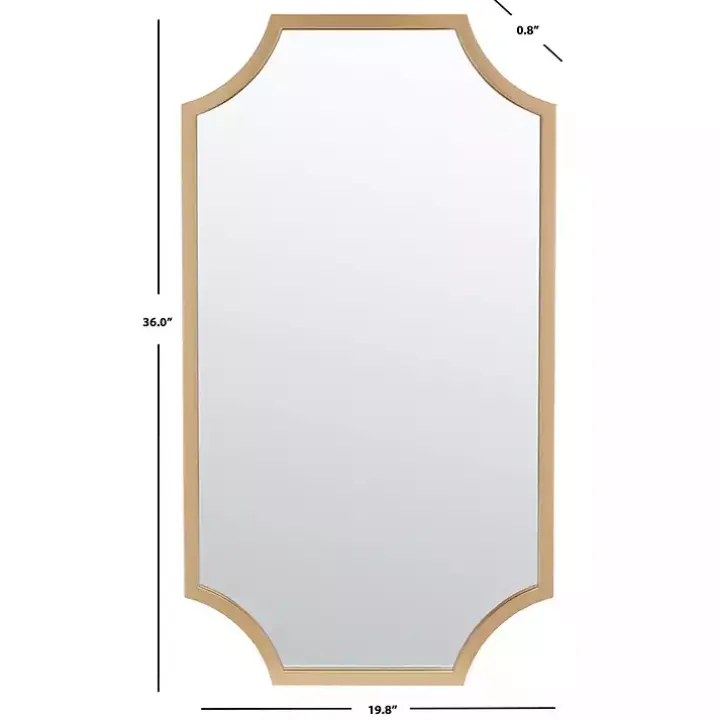 Elenin Gold Scalloped Wall Mirror