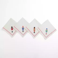Embroidered Nutcracker Napkins, Set of 4