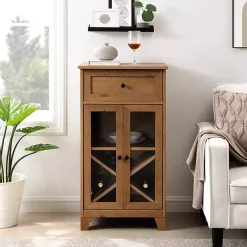 English Oak Double Door Reeves Cabinet