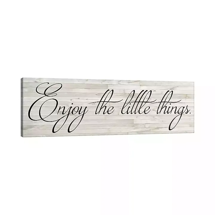 Enjoy the Little Things Canvas Art Print, 48x16