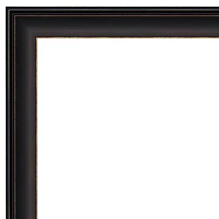 Espresso Bronze Frame Beveled Mirror