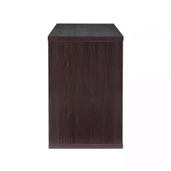 Espresso Cube Storage Wood Desk
