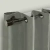 Espresso Metal Blackout Finial Curtain Rod, 36 in.
