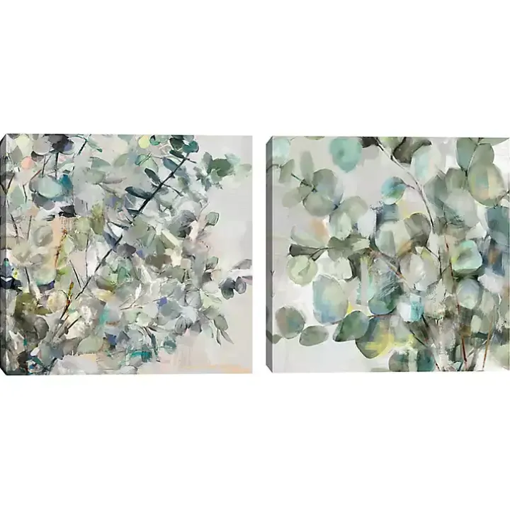 Essential Greens I & II Canvas Art Prints