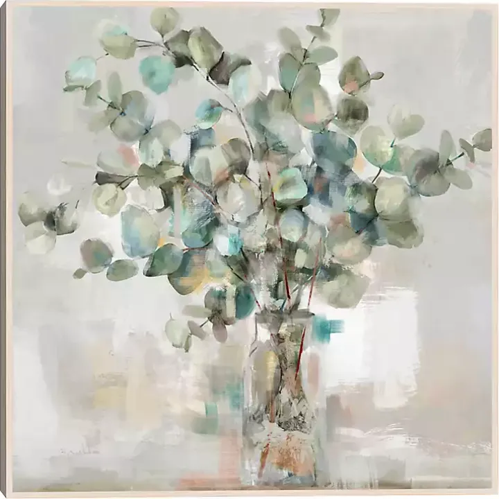 Essential Greens II Framed Canvas Print, 35x35 in.