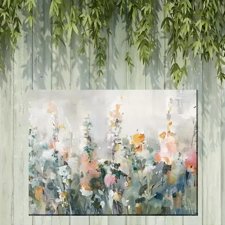 Ethereal Floral Outdoor Canvas Art Print
