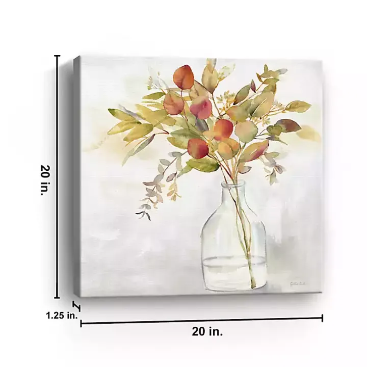 Eucalyptus Vase Spice I Canvas Art Print