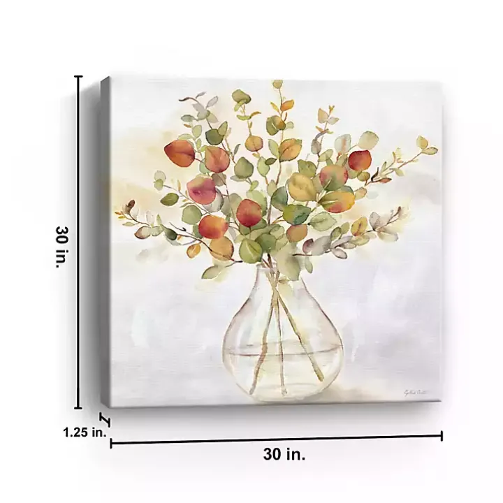Eucalyptus Vase Spice II Canvas Art Print