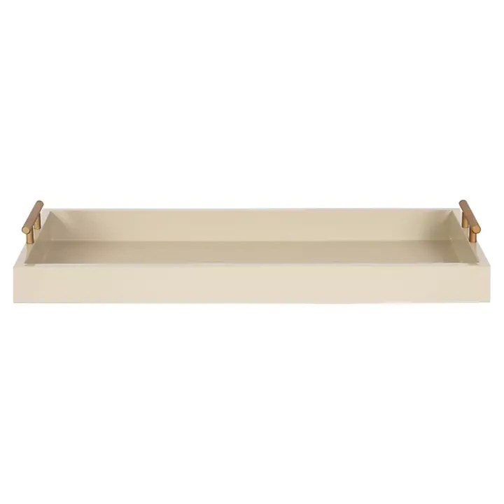 Evelyn Cream Narrow Decorative Tray