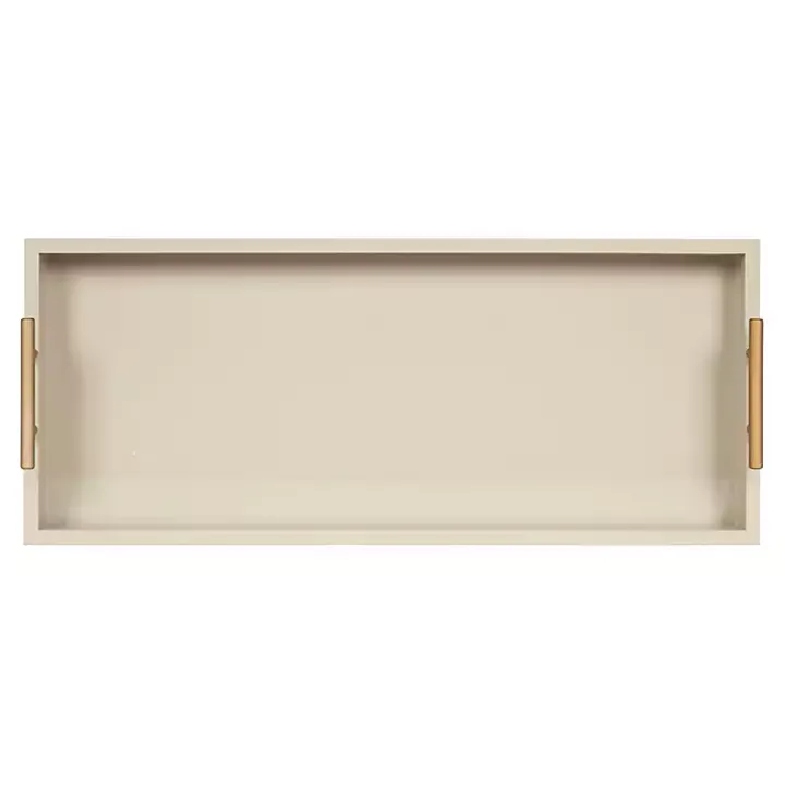 Evelyn Cream Narrow Decorative Tray