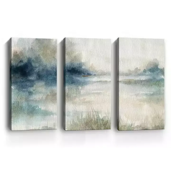 Evening Waters Canvas Art Prints, Set of 3