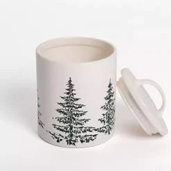Evergreen Ceramic Canister