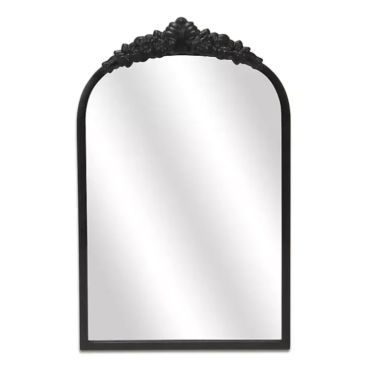 Everlaine Black Modern Victorian Wall Mirror