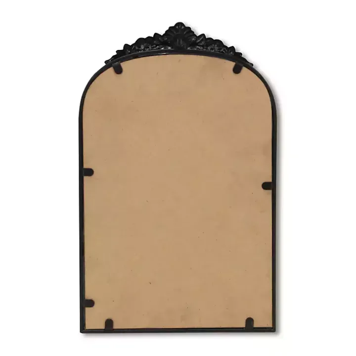 Everlaine Black Modern Victorian Wall Mirror