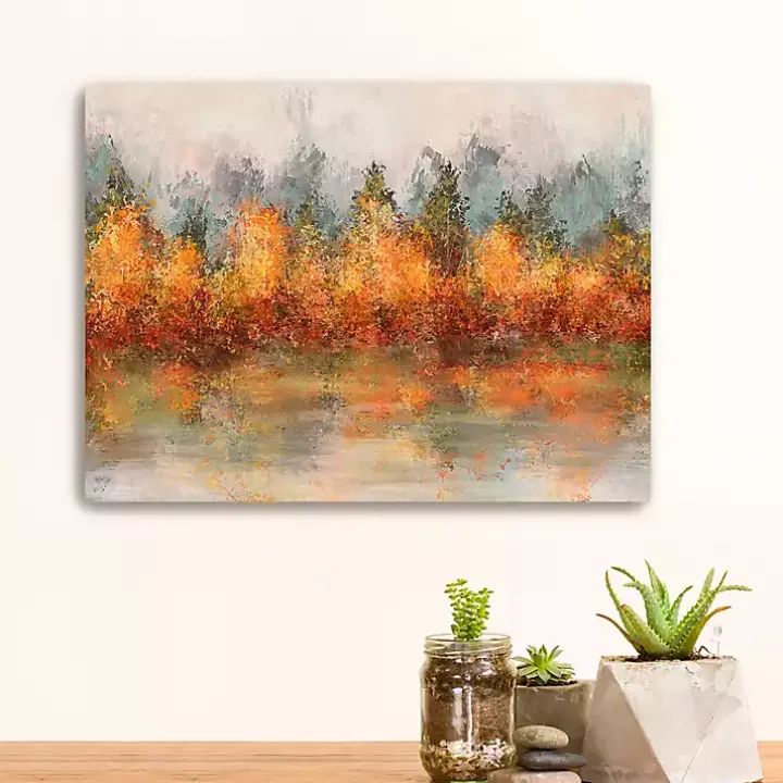 Fall Abstract Canvas Art Print, 24x18 in.