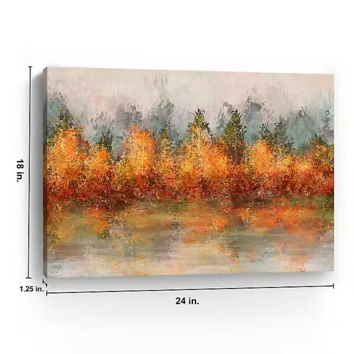 Fall Abstract Canvas Art Print, 24x18 in.