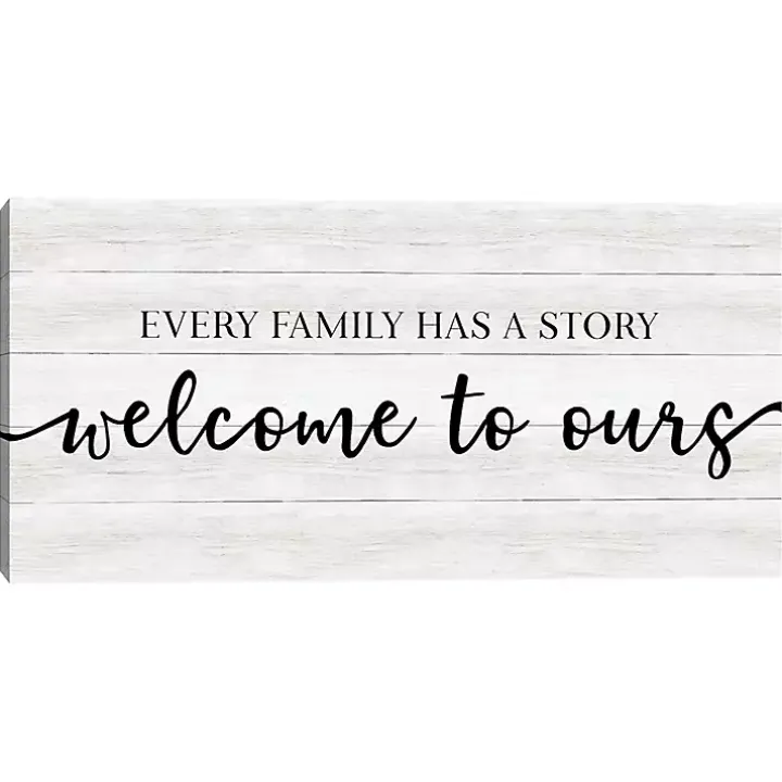 Family Story Canvas Art Print, 24x12 in.