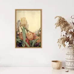 Fantasy Garden Tulip Framed Canvas Art Print