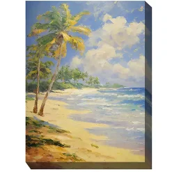 Faraway Island Outdoor Canvas Art Print