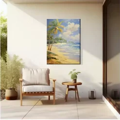 Faraway Island Outdoor Canvas Art Print
