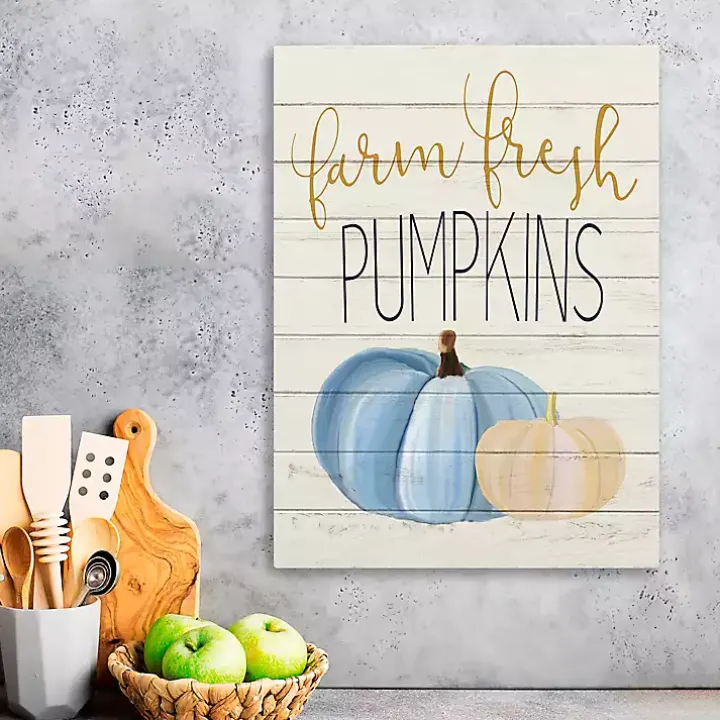 Farm Fresh Pumpkins Canvas Art Print