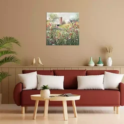 Farm in Bloom Canvas Art Print