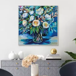Feeling Blue Framed Canvas Art Print