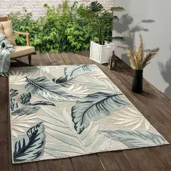 Ferns and Palms Indoor/Outdoor Area Rug, 7x9