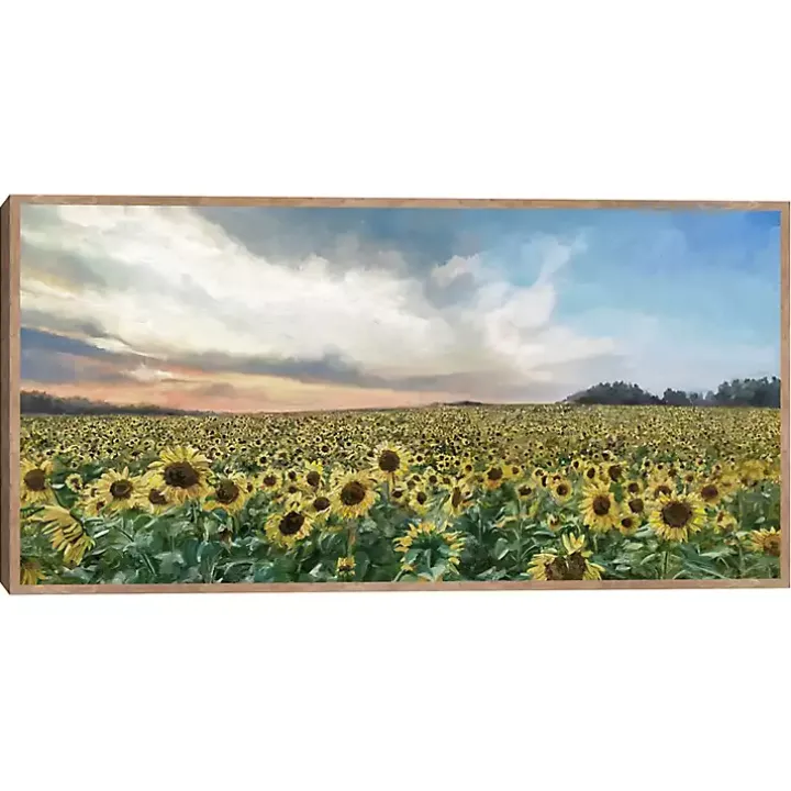 Field of Gold Framed Canvas Art Print
