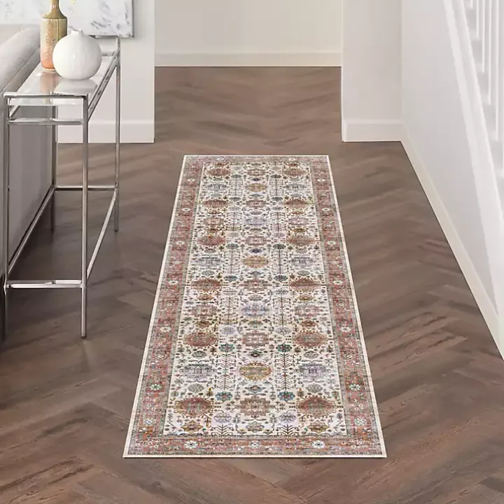 Fiona Vintage Bordered Runner, 2x7