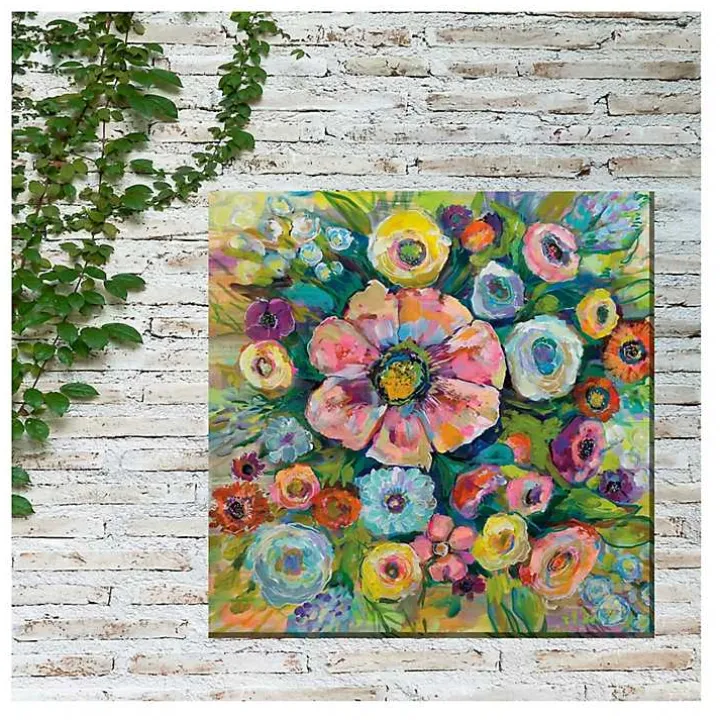 Firecracker Flowers Outdoor Canvas Art Print