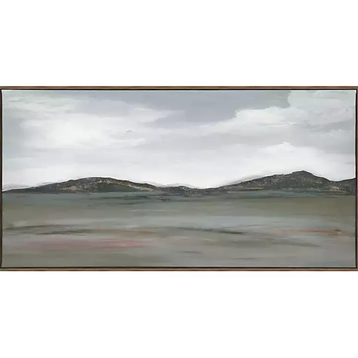 Firm Path Abstract Framed Canvas Art Print