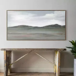 Firm Path Abstract Framed Canvas Art Print
