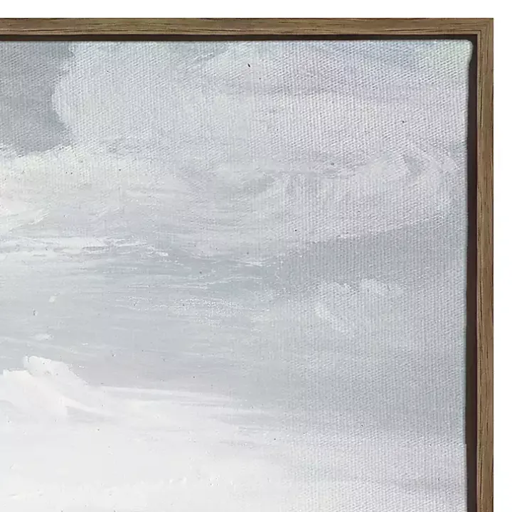Firm Path Abstract Framed Canvas Art Print