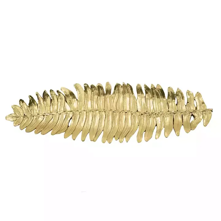 Flat Gold Feather Tray