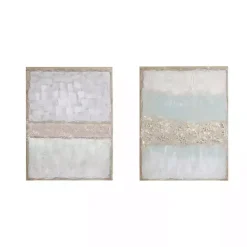 Flatland Glitter Canvas Art Prints, Set of 2