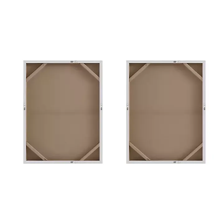 Flatland Glitter Canvas Art Prints, Set of 2