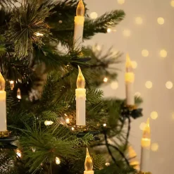 Flickering LED Clip on Candle Christmas Lights