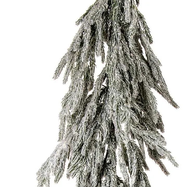 Flocked Norfolk Pine Garland