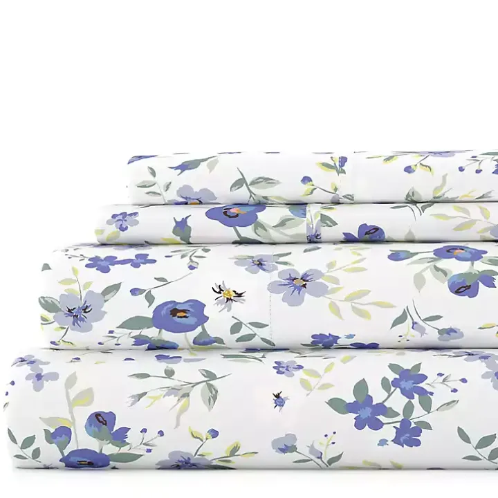 Floral Farmhouse 4-pc. King Sheet Set