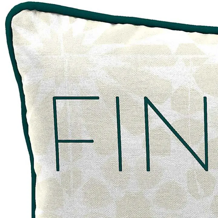 Floral Find Me on the Patio Outdoor Pillow