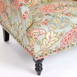 Floral Tufted Rebecca Accent Chair